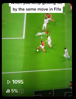 When you keep getting hit by the same move in FIFA