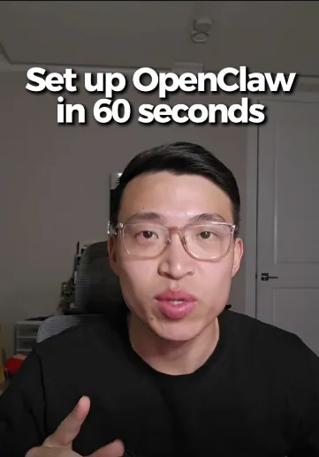 Set up OpenClaw in 60 seconds