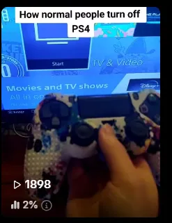 How normal people turn off PS4